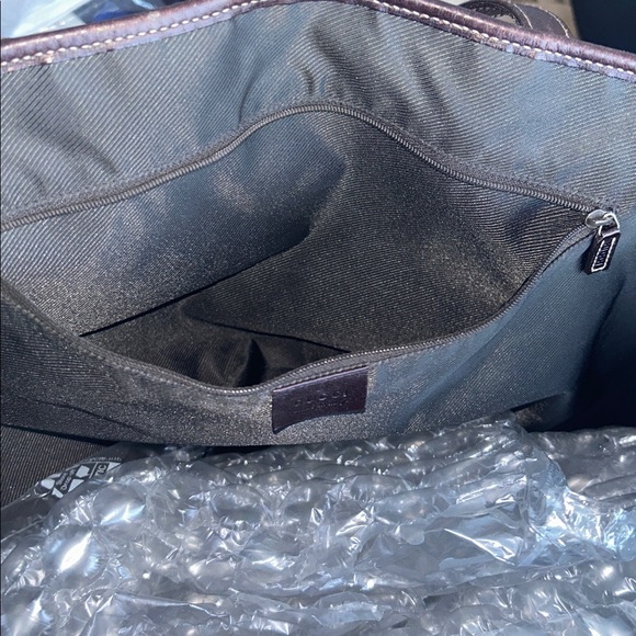 🍒GUCCI🍒 Large Horsebit Canvas/Brown Leather Beach/Shoulder Bag - Picture 16 of 17